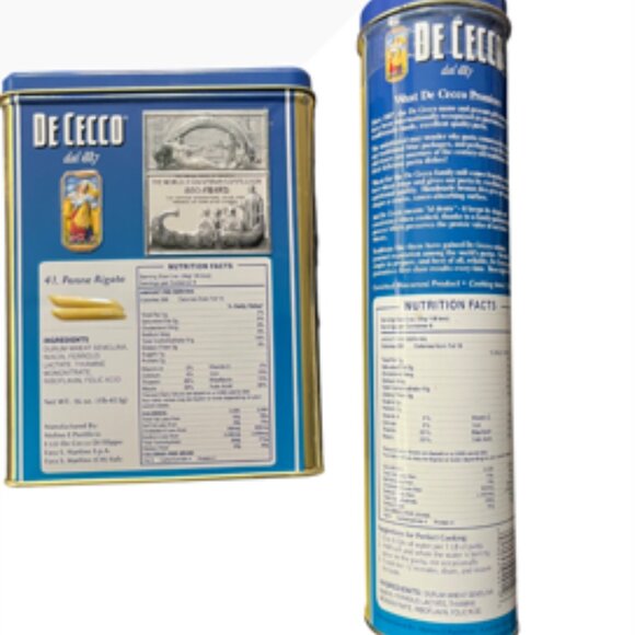 Vintage DE CECCO Pasta Tins - Picture 6 of 8